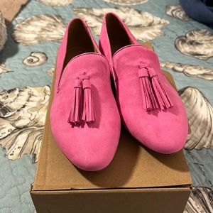 Pink J Crew loafers